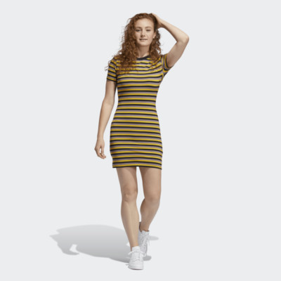 yellow adidas dress