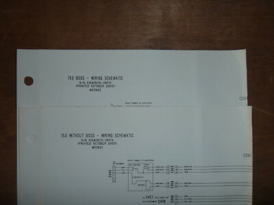 Bobcat 753 Skid Steer Electrical Wiring Diagram Schematic Manual S/N
