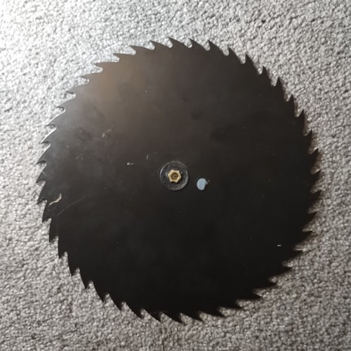 Vintage CRAFTSMAN SEARS ROEBUCK & Co Steel Circular Saw Blade Clock ADVERTISING - Picture 2 of 2