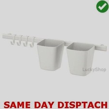 Küchenleiste Regal Haken hängend Platzspar Container Arbeitsplatte Ikea Sunnersta