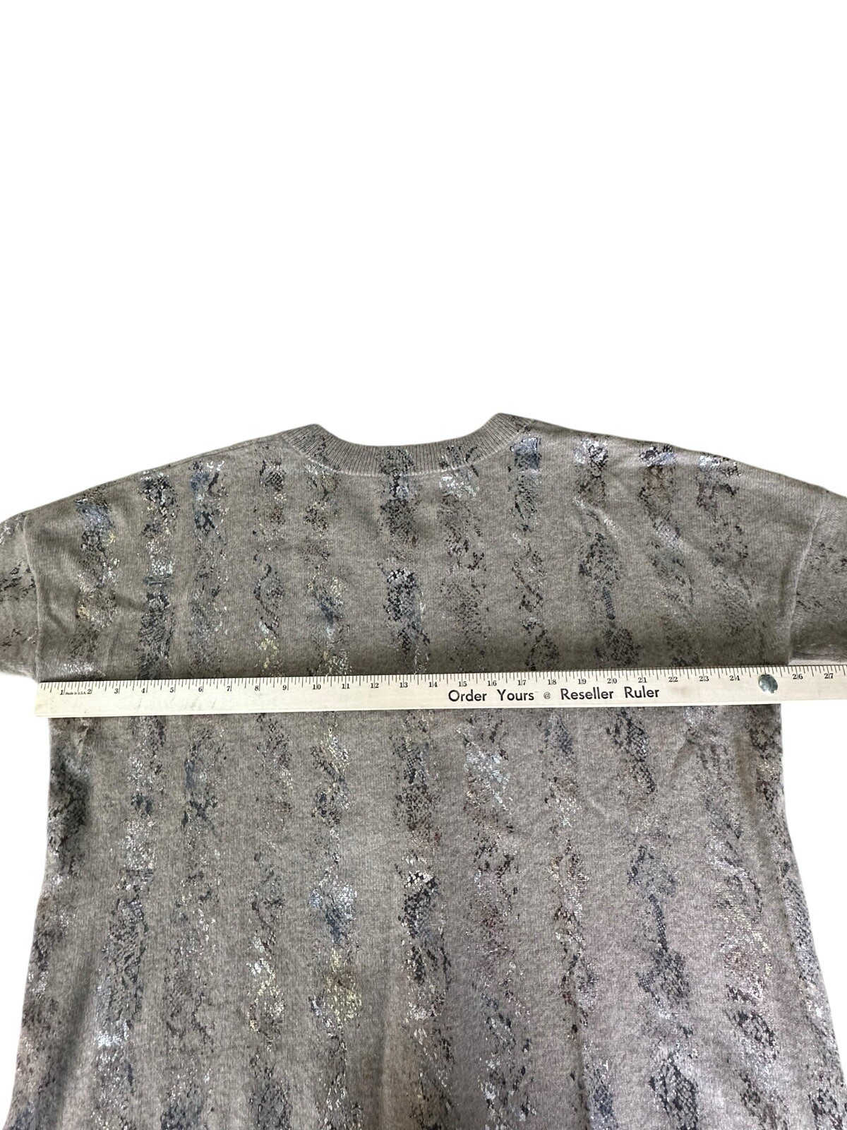 Brodie Cashmere- Copper Python Harriet V- Neck Li… - image 6