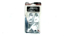 Pair of Boater Sports S-0604CSM 4" Strap Hinges - Chrome Plated Brass