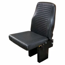 HANDI-FLIP PASSENGER JUMP SEAT,STEPVAN,GRUMMAN,UTILIMASTER BLACK VINYL