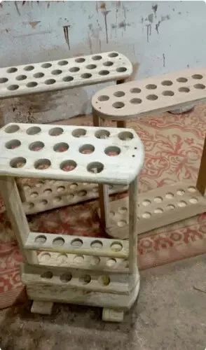 Suporte para guarda-chuva de bengala de madeira para decoração de casa - Imagem 4 de 4