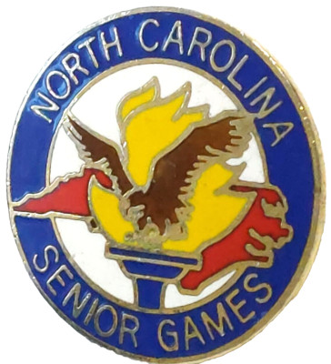 North Carolina Senior Games 1'' Lapel Pin