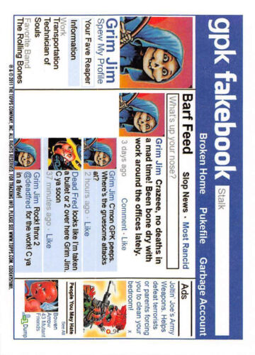 GARBAGE PAIL KIDS 2011 FLASHBACK SERIES 2 PICK-A-CARD YELLOW BASE STICKERS TOPPS - Picture 79 of 321