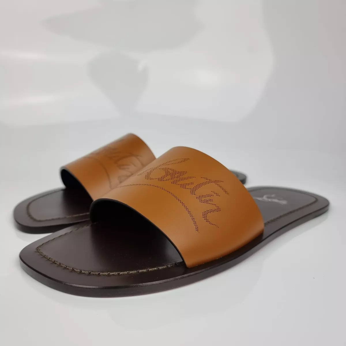 christian louis vuitton flip flops