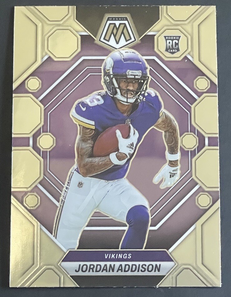 2023 Panini Mosaic Jordan Addison Rookie RC #337 Vikings