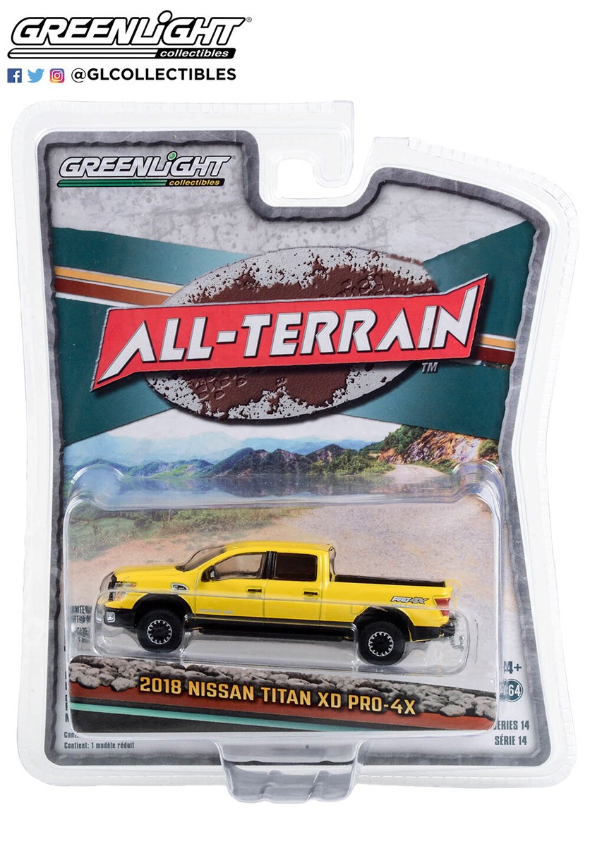グリーンライトミニカー　2018 NISSAN TITAN XD PRO-4X Greenlight All-Terrain Series 14 - 2018 Nissan Titan XD Pro
