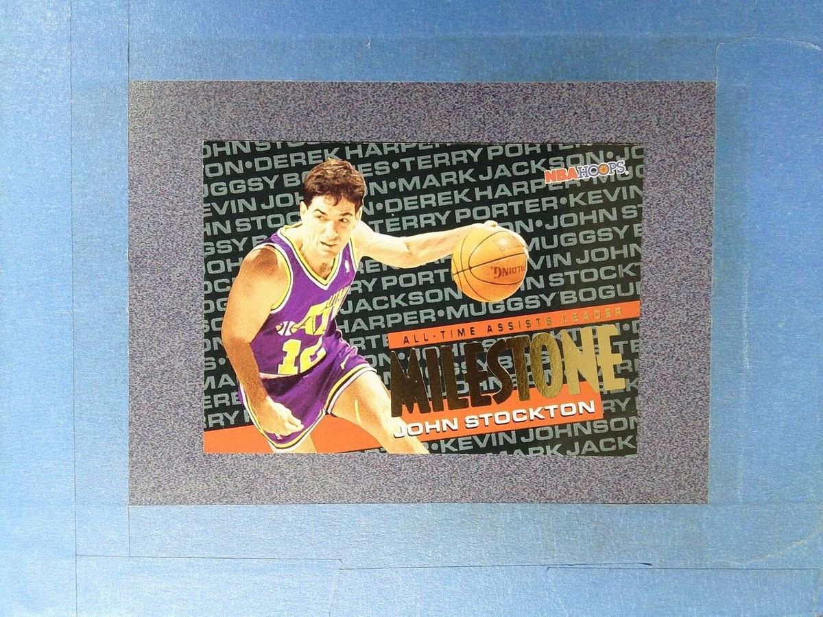 ストックトン John Stockton 8枚,25枚限定 サインカード 2枚 JOHN STOCKTON 1991-92 NBA Hoops Basketball All Star # 271