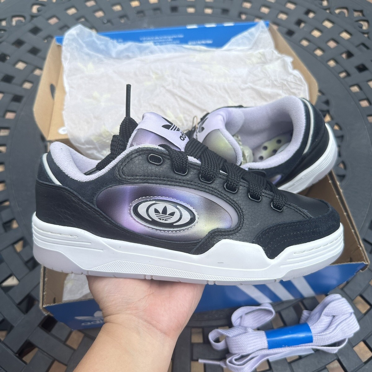 Adidas ADI2000 X Black Silver Dawn Gradient Women's Athletic Adidas ADI2000 X Black Silver Dawn Gradient Women's Athletic