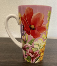 fib Burton Burton Beautiful Floral Design 12oz Coffee/Tea Mug 5.75" x 3.5"