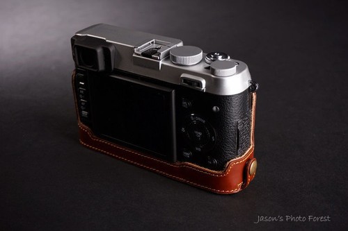 Genuine real Leather Full Camera Case bag cover for FUJIFILM X100 X100S Open - Picture 6 of 8