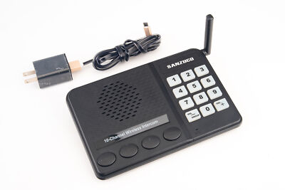 Sanzuco 10-Channel Wireless Intercom 1 Mile Range FTAN40A V27