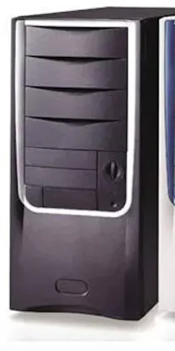 New Vintage AT black chassis, computer case with AT PSU P8 P9 for retro build PC - Picture 2 of 21