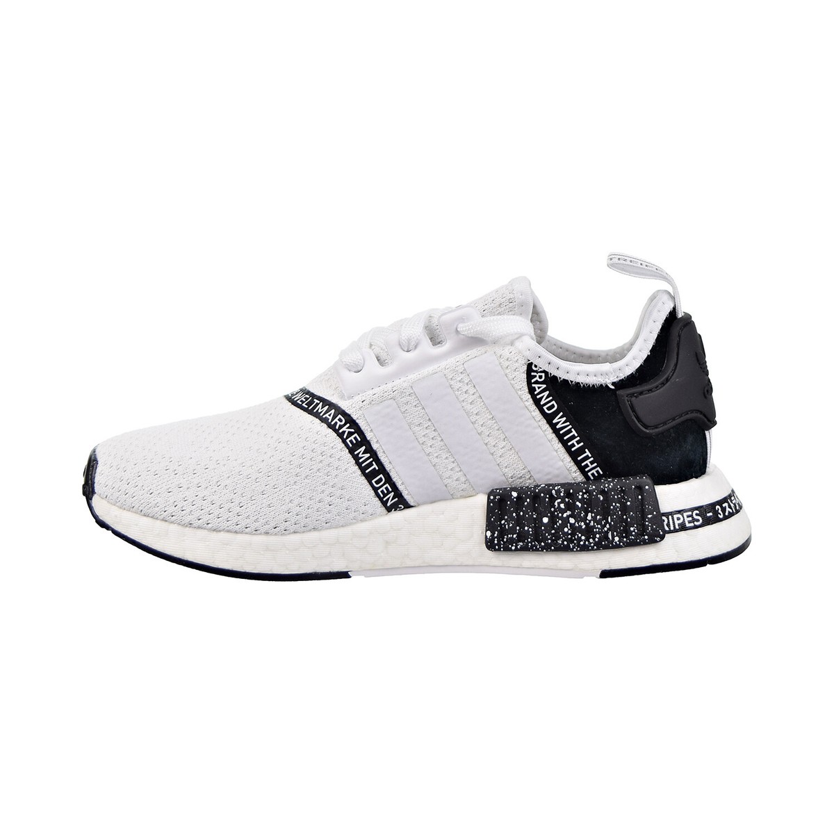 Adidas NMD_R1 J Big Kids Cloud White-Cloud White-Core Black ef3647