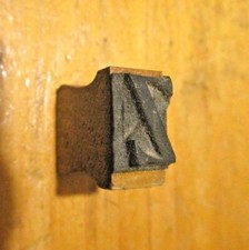 Rubber Hand Stamp Wood Handle Capital Letter Z Teacher Store Office Desk Vintage