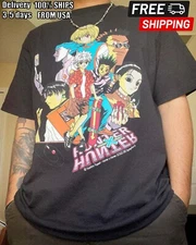 Hunter X Hunter Anime Manga black T shirt 90s Rare design Unisex NH14739