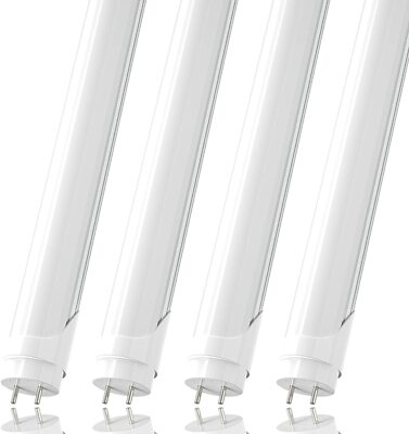 T8 4 Foot Led Tube  Clear Bulbs 4000K 6000K Replacement Fluorescent 22W