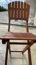 SEDIA PIEGHEVOLE IN LEGNO RESISTENTE PER GIARDINO VERANDA E BALCONE
