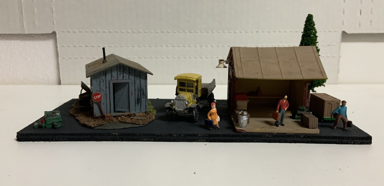 HO Whistle Stop Junction BuiltUp Scene One of a Kind eBay