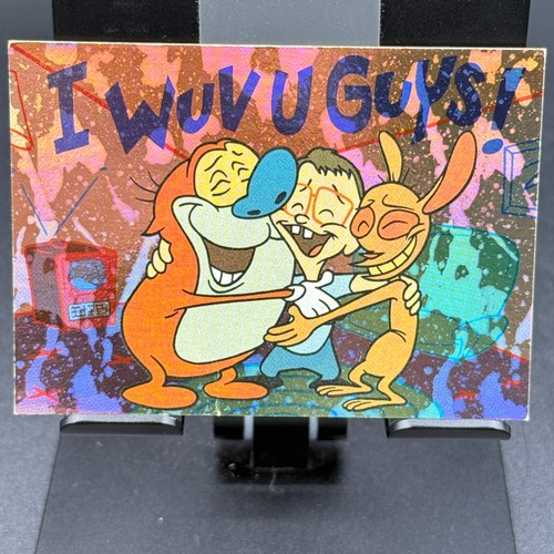 1993 Topps Nickelodeon Ren & Stimpy Foil Prismatic 8 Card Lot - Picture 17 of 18