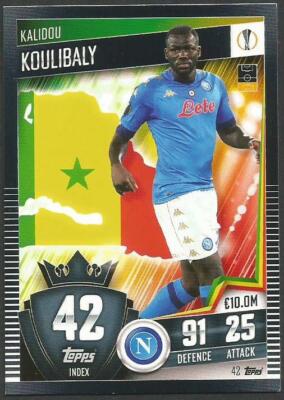 Topps Match Attax 101-2020-21 - #042 - Napoli - Kalidou Koulibaly