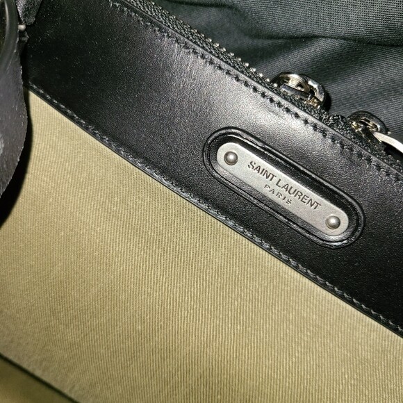 Saint Laurent Lg Wrangler Borsa Convertibile Verde