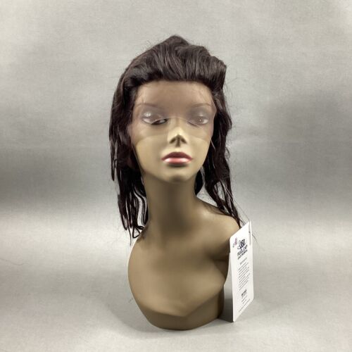 Body Wave 12” #Natural Black 100% Human Hair 360° Full Cap Lace Frontal - Picture 2 of 11
