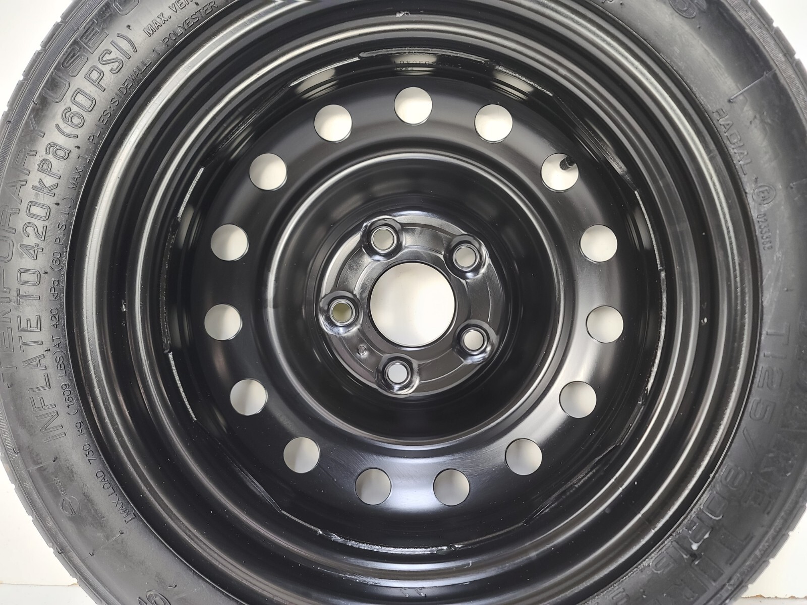 Spare Tire 16" W/Jack Kit Fits 2017-2023 Hyundai Elantra Compact Donut