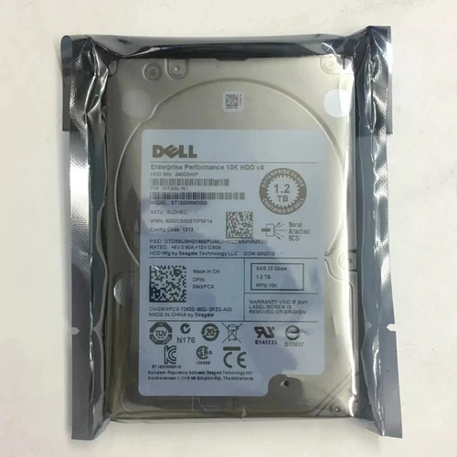 Dell WXPCX 0WXPCX POWEREDGE 1.2TB 10K 12Gbps 2.5" SAS SERVER HDD ST1200MM0088