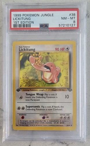 Lickitung (1st Edition) graded PSA 8 for sale on eBay