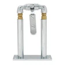 air horn valve lever chrome floor mount stand 7" set new universal truck 69979