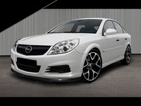 Schwarze CUP Spoilerlippe Frontspoiler Spoiler Diffusor Ansatz Opel Vectra C OPC