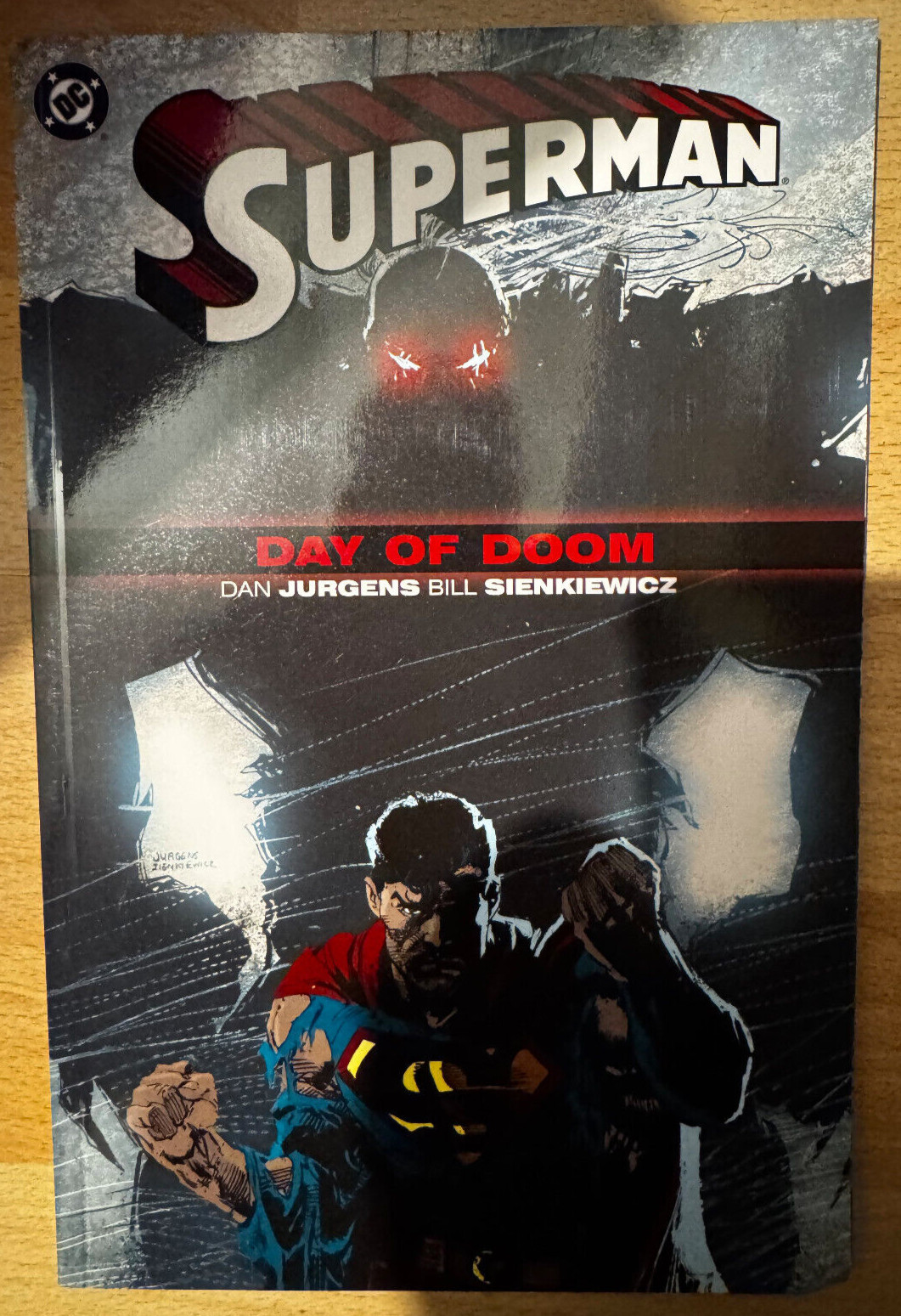 Superman Day of Doom Paperback TPB Graphic Novel DC Comics Jurgens Sienkiewicz