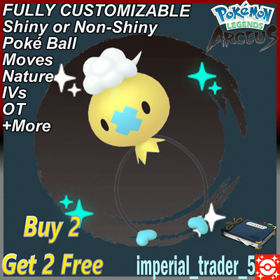 Pokémon Legends Arceus   Shiny Alpha Drifloon   W/ Best 6IV Customizable