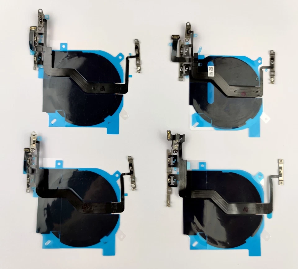 Nappe NFC montée sur bouton vibreur power et volume iPhone 12 / mini / Pro / Max