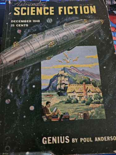 Astounding Science Fiction December 1948 Vintage Pulp Magazine Sci Fi GD - Afbeelding 1 van 1