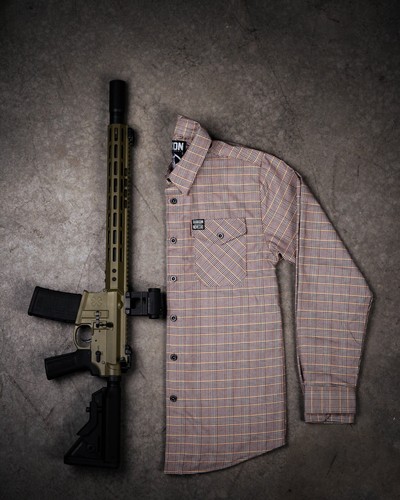 DIXXON Flannel Sz M Johnny Noveske Rifleworks Houndstooth Brand New In Bag - Picture 2 of 4