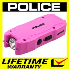 POLICE Stun Gun 1901 650 BV PINK Mini Rechargeable LED Flashlight