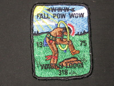 Waguli 318 1975 Fall Pow Wow eX1975 Patch worn     c33
