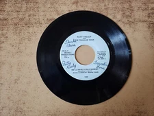 RARE AUTOGRAPHED  1980s VG+ Patty Healy   We'll Have To Say Goodby/what makes 45