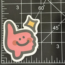 Thumbs Up Star Blush Smile Cartoon Matte - Vinyl Decal Sticker Bomb Kawaii Y2K