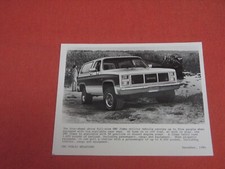 GMC Jimmy 4x4 foto di fabbrica non brochure 1984