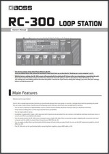 BOSS RC-300 Loop Station Manuale: 48 pagine, manuale utente, rilegato a bobina
