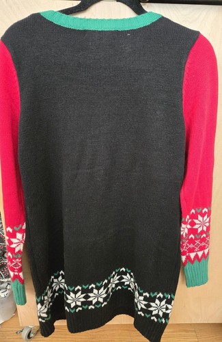 Ugly Christmas Sweater Women’s Sz Large Elf NWT Candy Cane Holiday✅💯 - Picture 5 of 6