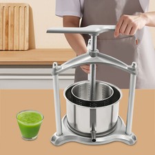 Fruit Wine Press, 0.8Gal Wine Press, 3L Fruit Cider Grinder w/Dual Stainless