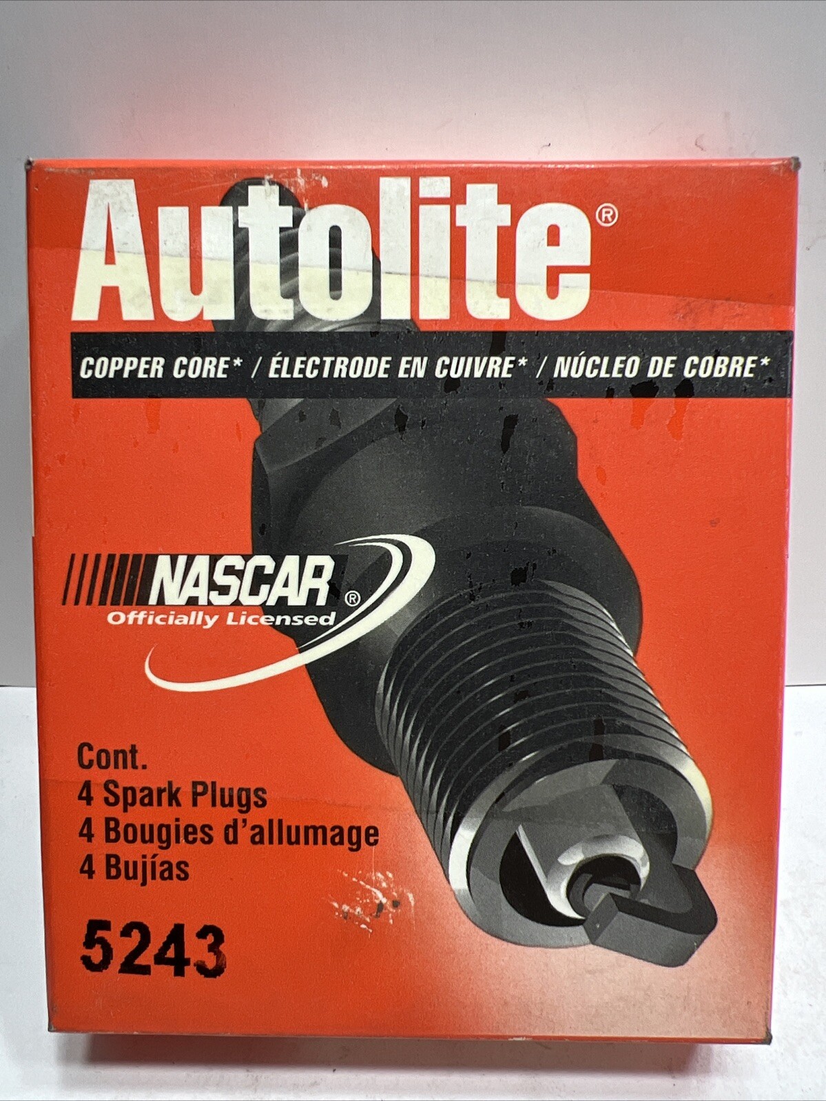 4 Pack - Autolite 5243 Copper Resistor Automotive Replacement Spark Plugs