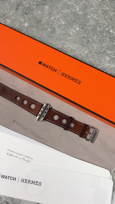 【HERMES】Apple Watch/Single Tour Fauve/シングルツアー45mm Hermès Apple Watch Single Tour 44 mm Attelage Band Fauve