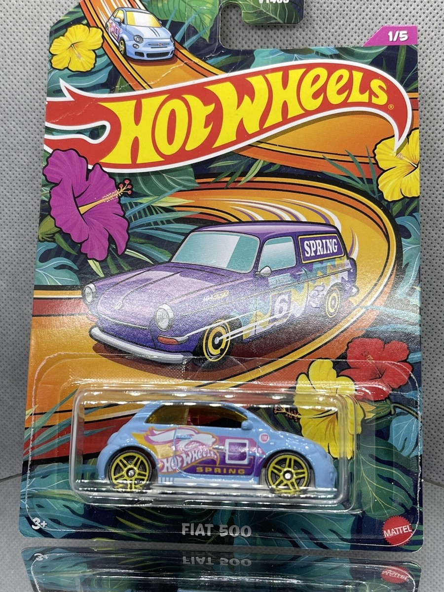 🆕2024 Hot Wheels🌷Spring Series🌷Fiat 500✨1/5✨Light Blue
